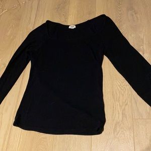 Black off shoulder top